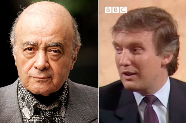 Donald Trump gushes over 'great guy' Mohamed Al-Fayed' in resurfaced interview