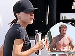 Victoria Beckham and shirtless husband David share similar taste in books as they read chilling thrillers by same author while soaking up the sun on their £16M superyacht in Miami