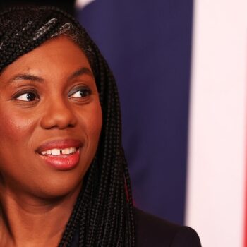 Kemi Badenoch, membre du Parti conservateur et députée, à Downing Street, dans le centre de Londres, le 13 mars 2024