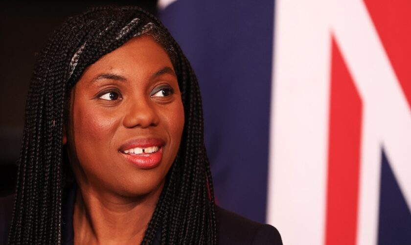 Kemi Badenoch, membre du Parti conservateur et députée, à Downing Street, dans le centre de Londres, le 13 mars 2024