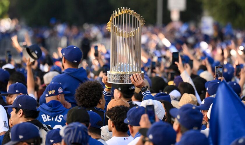 Chaos in Los Angeles continues as Dodgers fan falls from building during World Series parade: reports