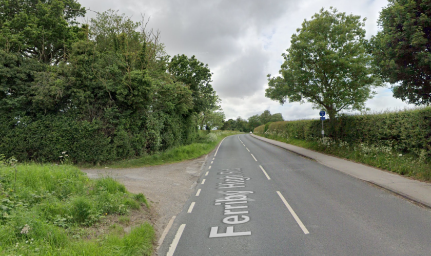 Police said cordons are in place around a wooded area off Ferriby High Road. File pic: Google