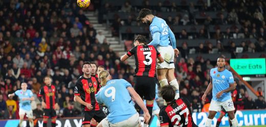 Premier League: Manchester City patzt beim AFC Bournemouth, FC Liverpool neuer Tabellenführer