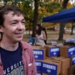 Alec Hughes, co-president of College Democrats at the University of Michigan, says voting has 'been going great so far'