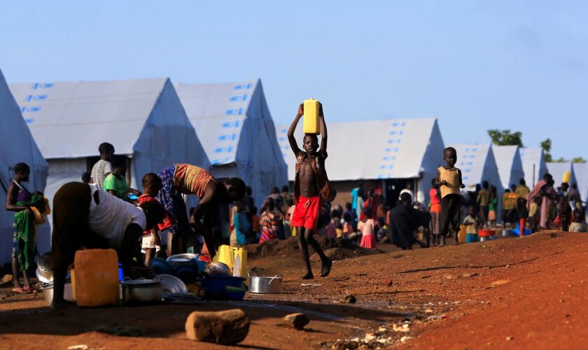 Palabek refugee settlement camp is located in Lamwo district, Uganda. File pic: Reuters