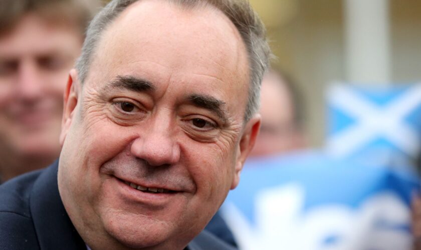 Alex Salmond pictured during the 2014 independence referendum campaign. Pic: AP Photo/Scott Heppell