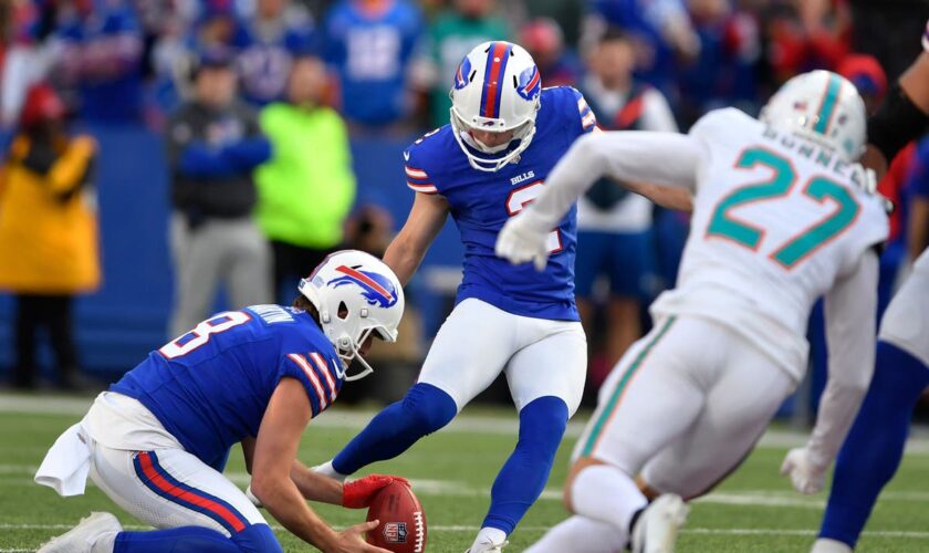 Tyler Bass nails last-gasp field goal to earn victory for Buffalo Bills