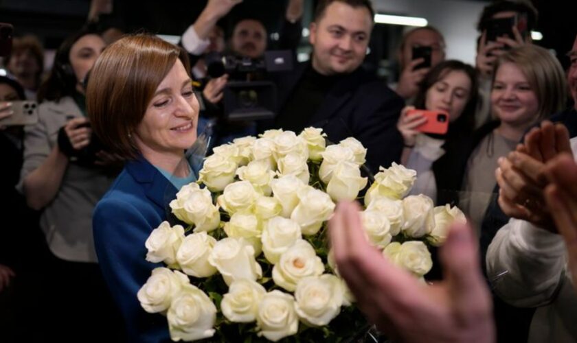 Die amtierende Präsidentin von Moldau, Maia Sandu, hat die Wahl erneut gewonnen. Foto: Vadim Ghirda/AP