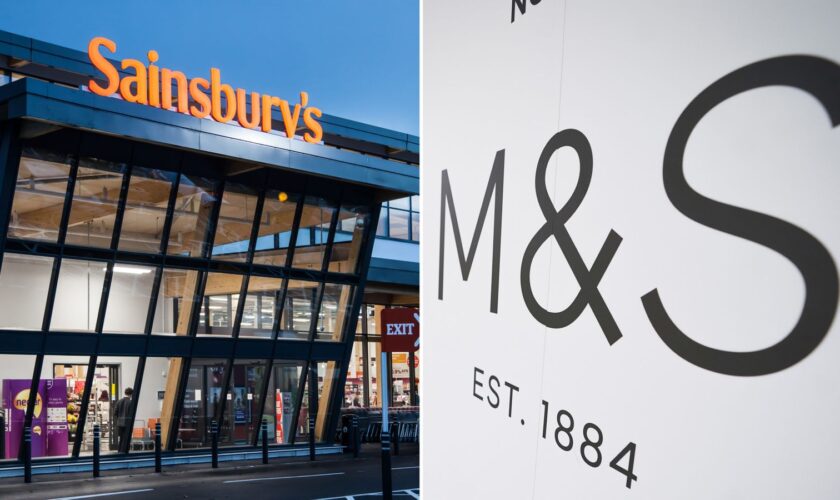 Sainsbury and M&S. Pics: PA and iStock