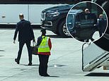 Prince William looks sharp as he touches down in Cape Town - where he will present the Earthshot Prize this week