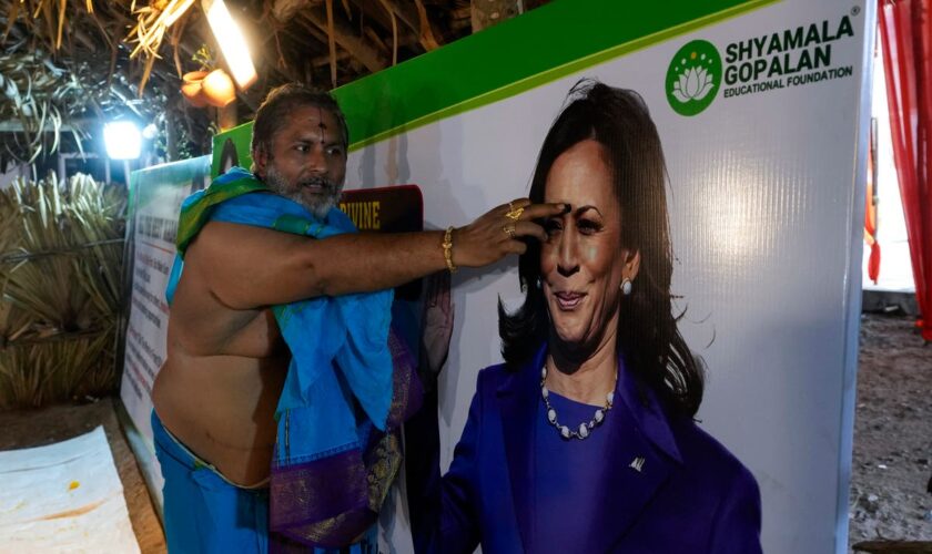 Kamala Harris’s ancestral village in India holds special prayer for her victory