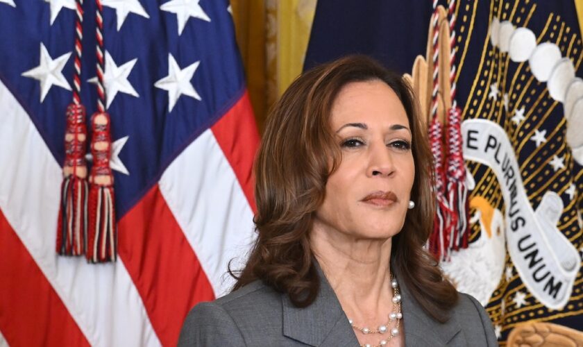 La vice-présidente américaine et candidate démocrate à la présidentielle Kamala Harris à la Maison Blanche, à Washington, (D.C.), aux Etats-Unis, le 26 septembre 2024