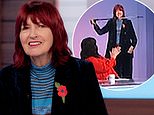 Janet Street-Porter throws walking stick across Loose Women studio as she makes explosive return to show after hip replacement surgery - admitting she 'lost all her dignity' during gruelling recovery