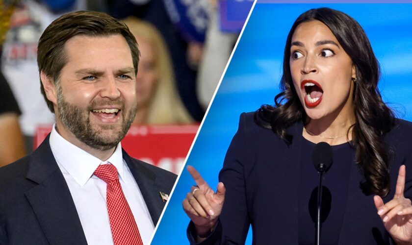 AOC chimes in after JD Vance refers to Kamala Harris as 'trash'