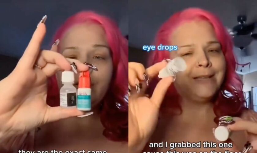 Woman rushed to hospital after mistaking nail glue for eye drops