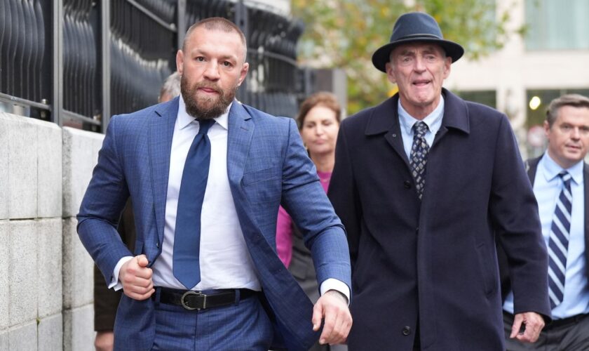 Woman alleges MMA fighter Conor McGregor 'in effect raped her' in hotel, judge tells civil case jury