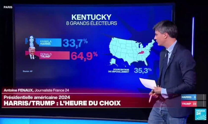 Présidentielle américaine : les premiers résultats tombent, sans surprises notables