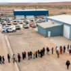 Voters wait to cast their ballots in Navajo County, Arizona. Pic: AP