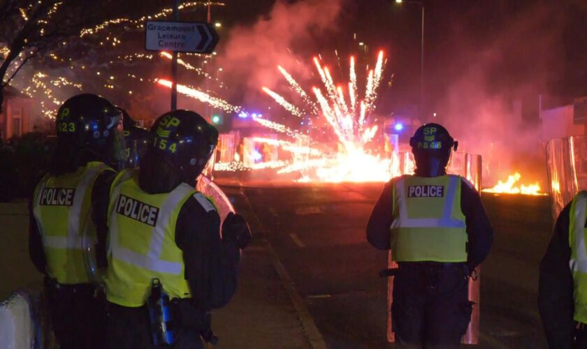 fireworks and fires set off in Gilmerton area of Edinburgh