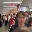 College students at Liberty University in Virginia make 'huge line' to vote in presidential election: video