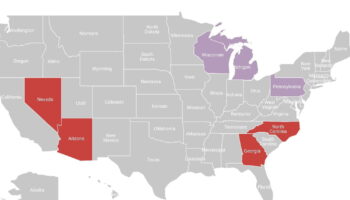 Dans les Swing states, les résultats provisoires des élections américaines offrent un carton plein à Donald Trump