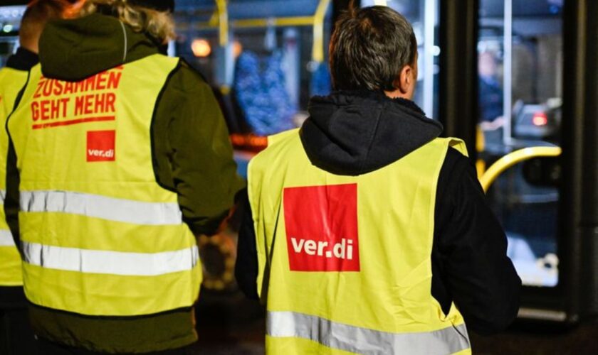 Verdi-Warnstreiks im regionalen Nahverkehr in Teilen Baden-Württemberg. Foto: Uwe Anspach/dpa