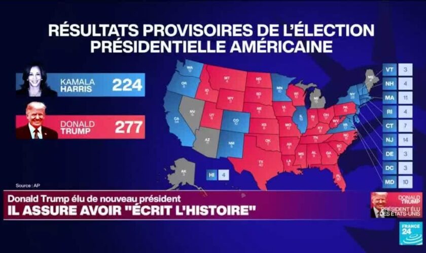 Réelection de Donald Trump : l'ancien président a réalisé un meilleur score qu'en 2016