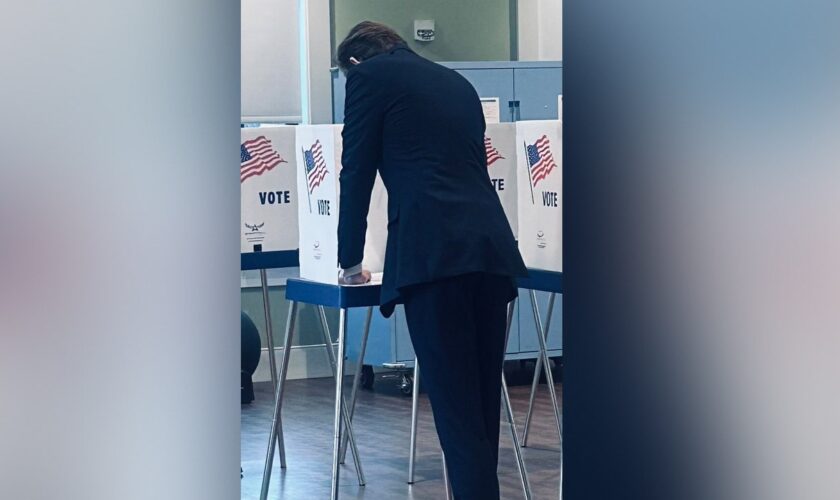 Melania Trump posts photo of son Barron, 18, voting for the 1st time in election with father at top of ticket