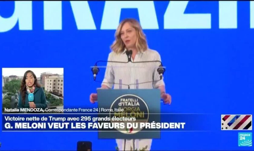 Réélection de Donald Trump : Giorgia Meloni veut les faveurs du président