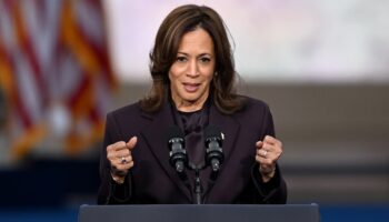 Kamala Harris à l'université Howard dans la capitale Washington, le 6 novembre 2024