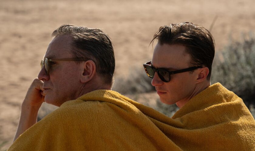 Daniel Craig and Drew Starkey in Queer. Pic: Mubi/A24