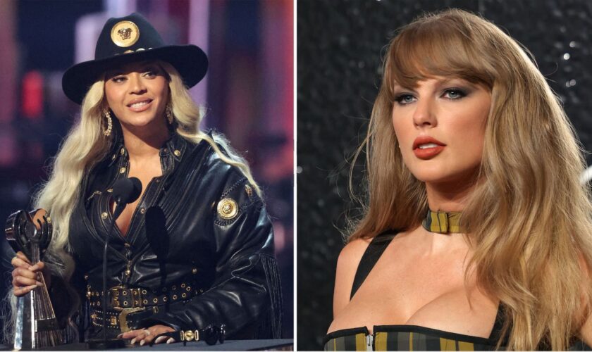 Beyonce and Taylor Swift. File pics: Reuters