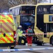 At least 13 injured in Manchester after two double decker buses smash into each other