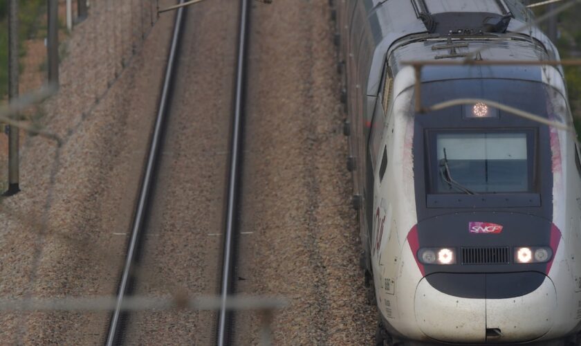 Un TGV sur la ligne Paris-Bordeaux, le 31 août 2024