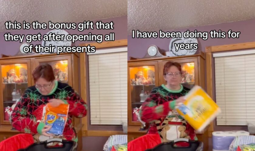 Mom reveals the reason she gives her children toilet paper for Christmas