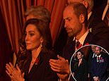 Touching moment emotional Kate and William lead applause for the families of fallen soldiers as Princess of Wales makes first public appearance since completing chemo at Festival of Remembrance