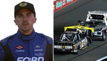 Frankie Muniz limps to ambulance after multi-truck crash during NASCAR race: 'Hard hit'