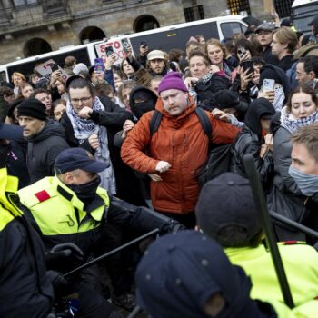 À Amsterdam, des dizaines d’arrestations lors d’une manifestation propalestinienne interdite