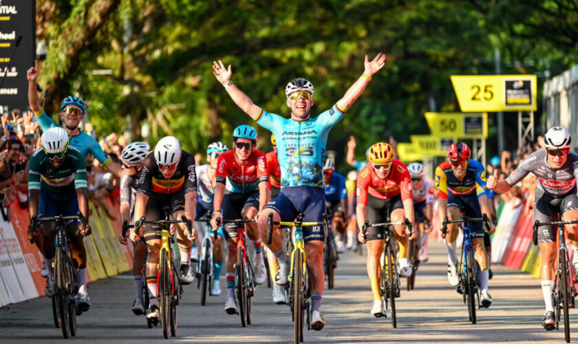 Cyclisme : Mark Cavendish remporte la dernière course de sa carrière à Singapour