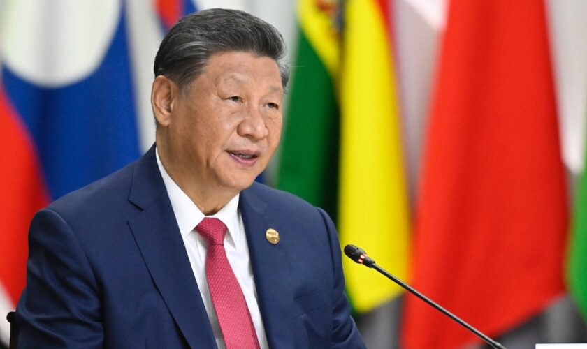 Le président chinois Xi Jinping au sommet des Brics à Kazan, en Russie, le 23 octobre 2024