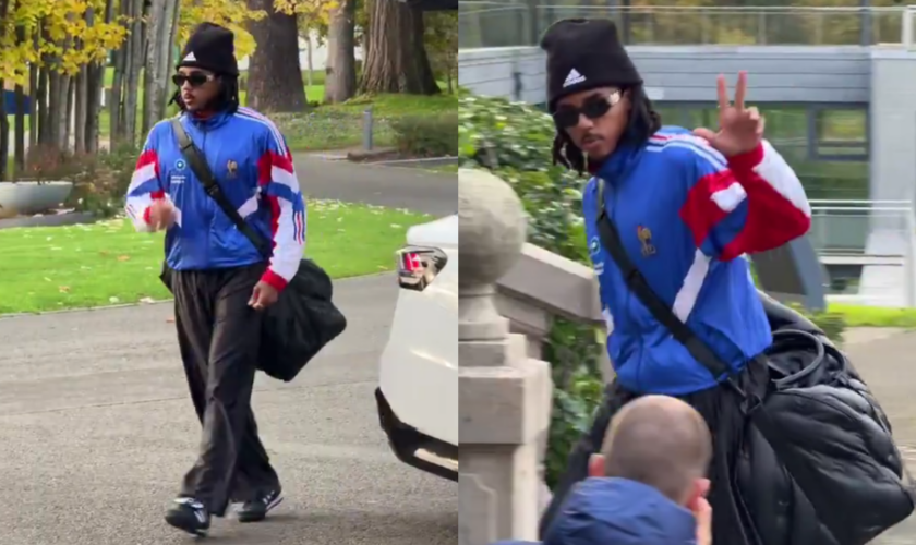 Jules Koundé en survêtement à Clairefontaine après les remarques de Rothen sur les tenues des Bleus