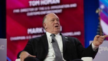 Tom Homan lors de la Conservative Political Action Conference (CPAC) dans le Maryland, aux États-Unis, le jeudi 22 février 2024.