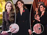 Royal fans spot subtle difference in Kate Middleton's outfit at Festival of Remembrance - as she wears beloved ring in public for the first time in months