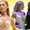 Ariana Grande looks painfully thin in plunging dress at Wicked premiere after sparking concern over weight loss