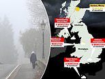 Revealed: The towns with the most miserable weather in Britain that are yet to have a single MINUTE of sunshine. So, is yours among them?