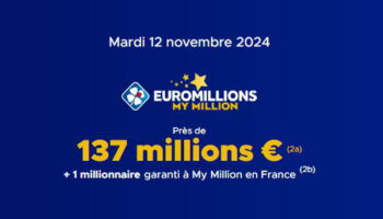 Résultat Euromillions (FDJ) : le tirage de ce mardi 12 novembre 2024 [EN LIGNE]