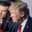 Donald Trump with Pete Hegseth in 2017 Pic: AP