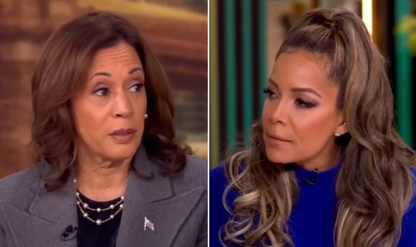 Sunny Hostin was surprised by Kamala Harris flubbing her 'layup' question about differing from Biden