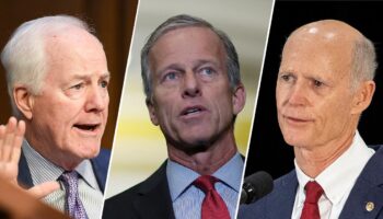 Rick Scott knocked out of Senate leader race on first ballot as Thune and Cornyn advance