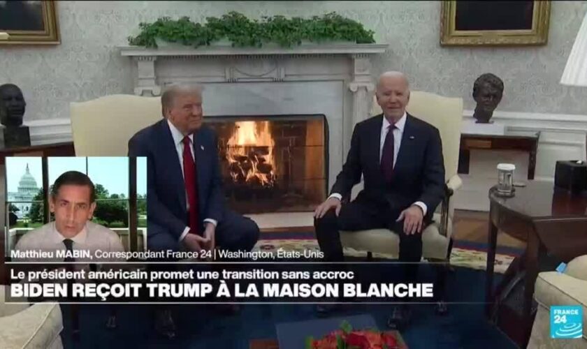 Rencontre Trump-Biden à la Maison Blanche : "deux hommes qu'absolument tout oppose"